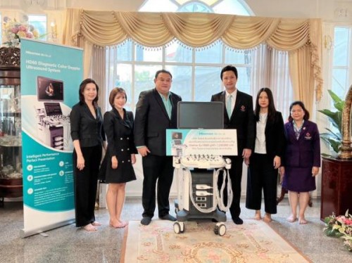 海信向泰国朱拉隆功国王纪念医院捐赠超声设备